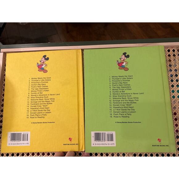 Set of 2 Walt Disney Fun to Read Mickey Meets the Giant & Pinocchio’s Promise - Picture 2 of 13